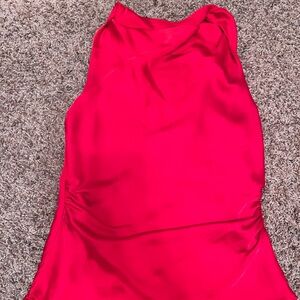 Zara Draped Satin Effect Top